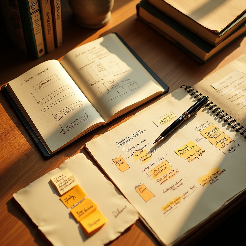 Concetto visivo di storytelling applicato alla comunicazione aziendale professionale